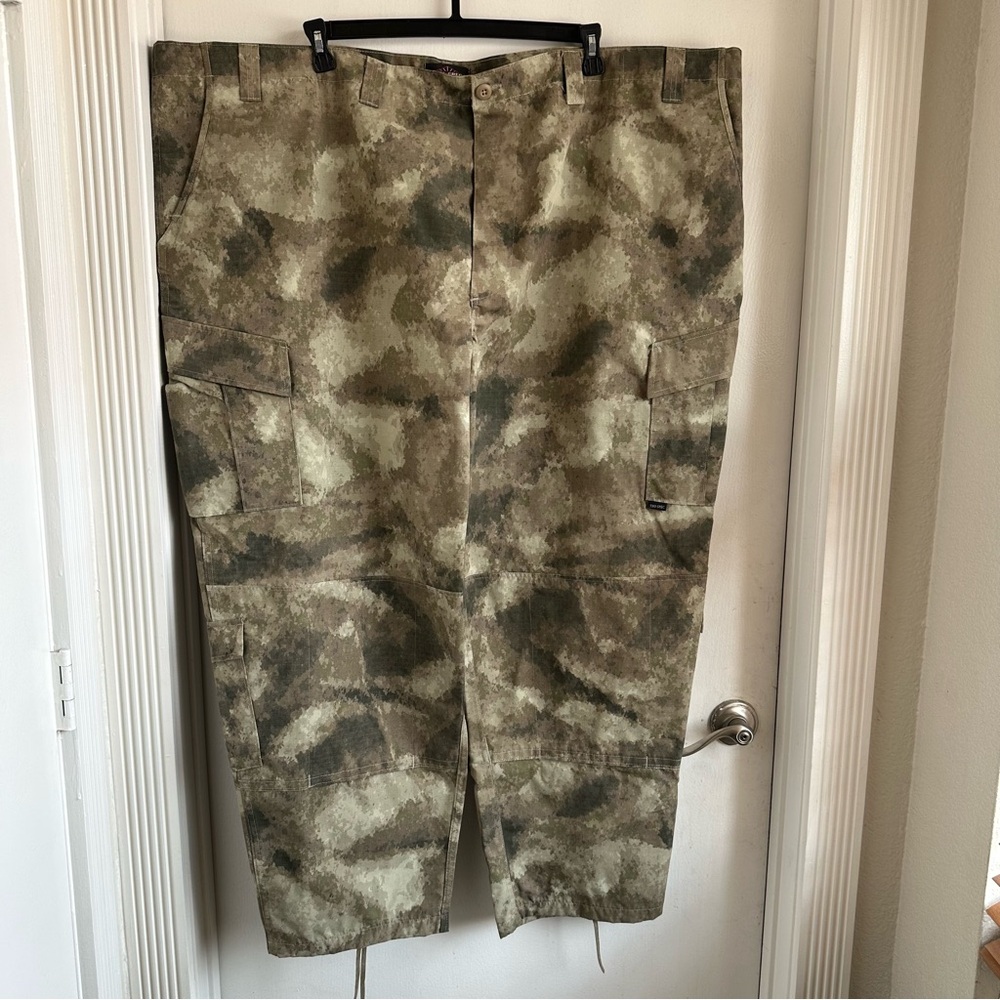 TRU-SPEC Camouflage Cargo Pants w Multiple Pockets and Drawstring Ankle Size 5X
